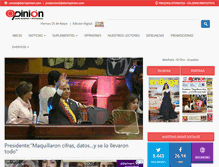 Tablet Screenshot of diariopinion.com